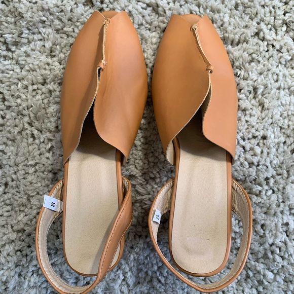 Open Toe Caramel Unique Gorgeous Heels - Picture 5 of 9